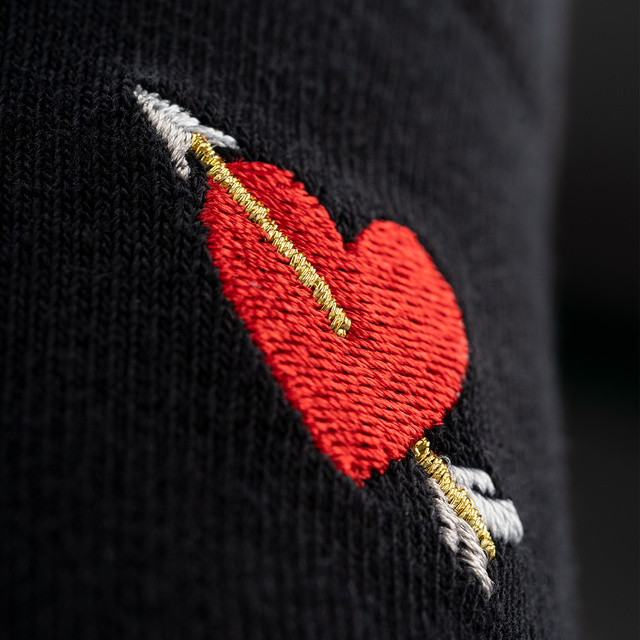 Pánske dámske ponožky Soxo valentínske v balení - 2 páry