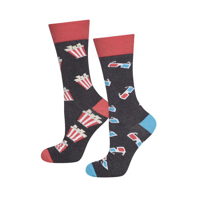 Farebné pánske ponožky SOXO GOOD STUFF, bavlnené kino