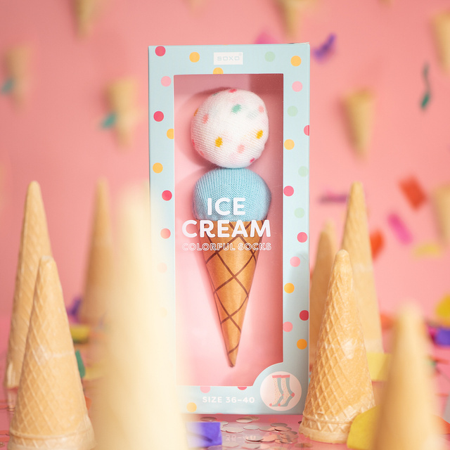 Dámske ponožky SOXO Zmrzlina v krabičke