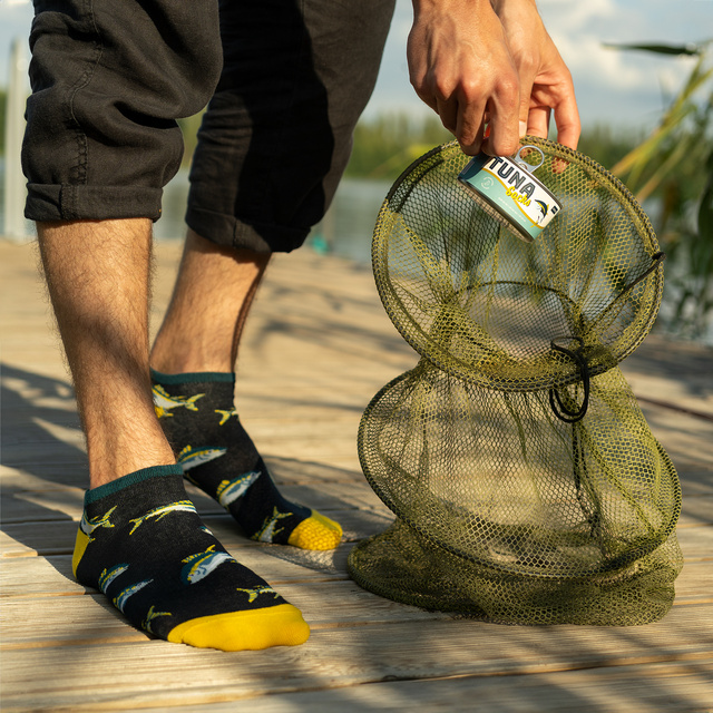 Pánske ponožky SOXO GOOD STUFF vtipné tuniak v plechovke nápad na darček