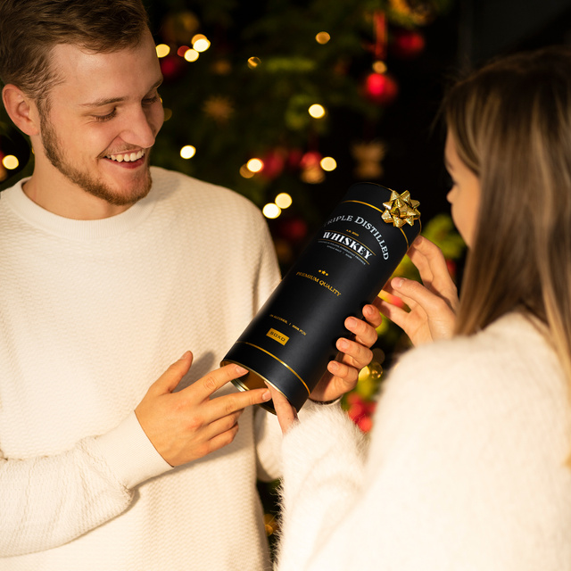 Farebné pánske ponožky SOXO Whisky v tube - 3 páry