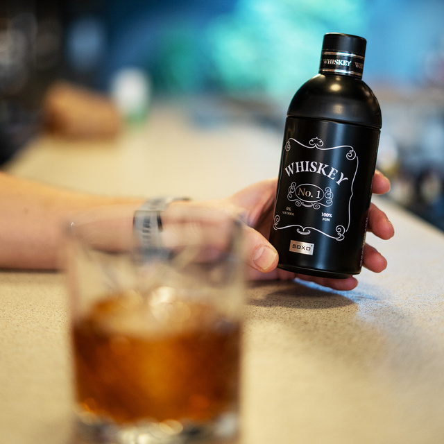 Pánske boxerky Whisky vo fľaši SOXO | Nápad na darček | Deň chlapcov | Bavlnené nohavičky