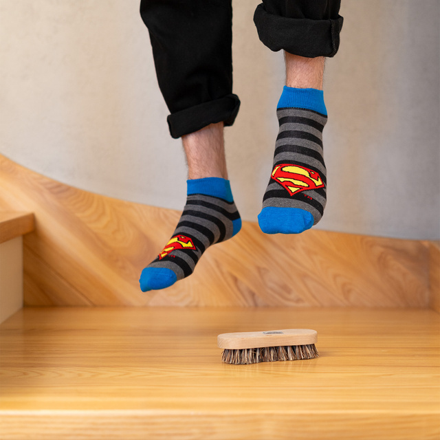 Farebné SOXO pánske členkové ponožky Superman DC COMICS bavlna