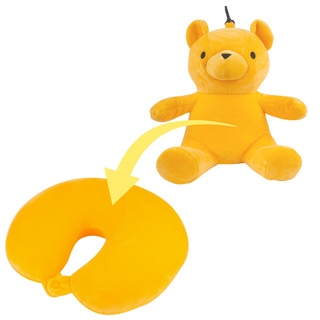 Multifunkčný cestovný vankúšik MOMO WAY medvedík | rožok | vankúš na krk