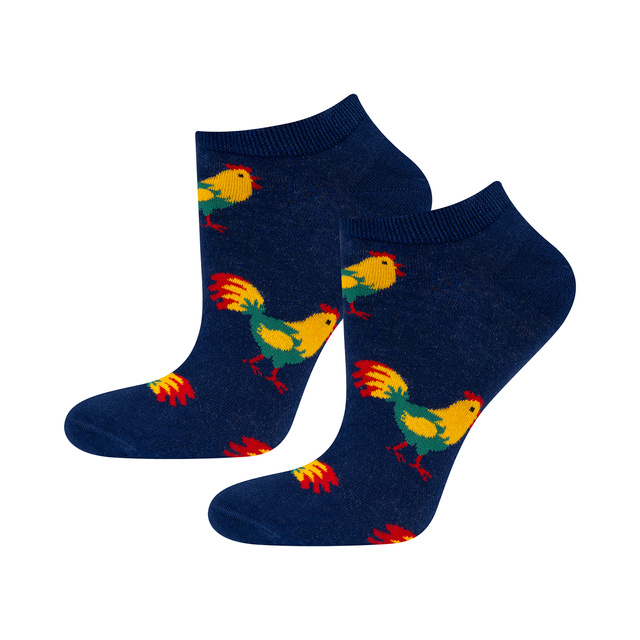 Farebné pánske a dámske ponožky SOXO prelisované - 5 párov