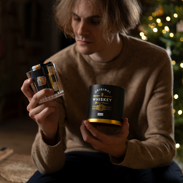 Pánske ponožky SOXO Whiskey v pohári