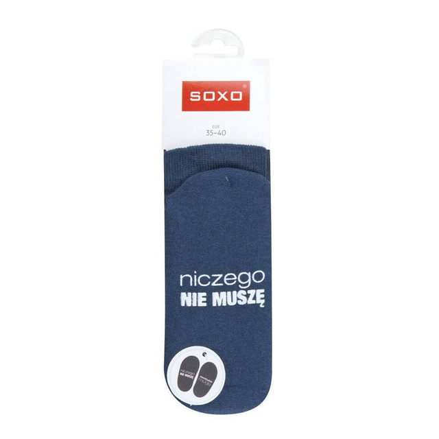 Sada 6x SOXO dlhých dámskych farebných ponožiek s nápismi
