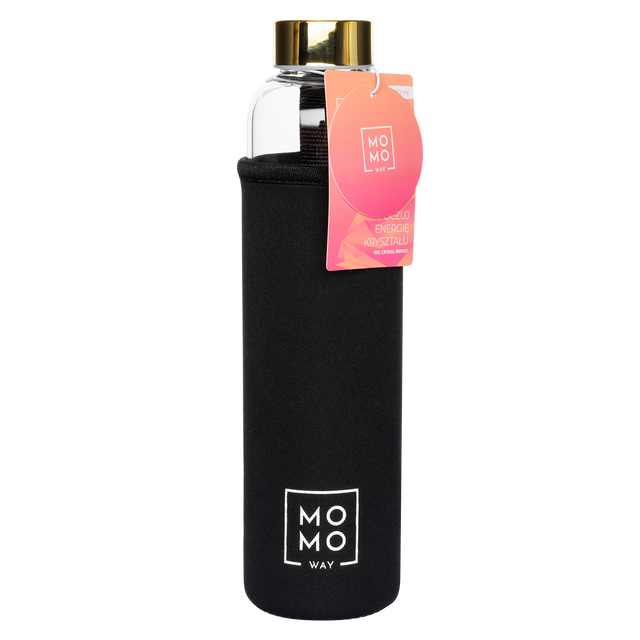 Fľaša na vodu z ružového kremeňa 450 ml