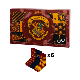 Adventný kalendár s Ponožkami Harry Potter 6-pack