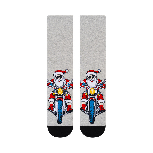 Ponožky Nezbedný Santa Motorkár DJ 3-pack