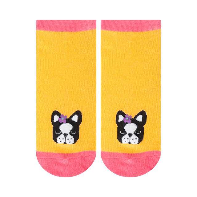 Sada 5x Farebné dámske ponožky SOXO psíky