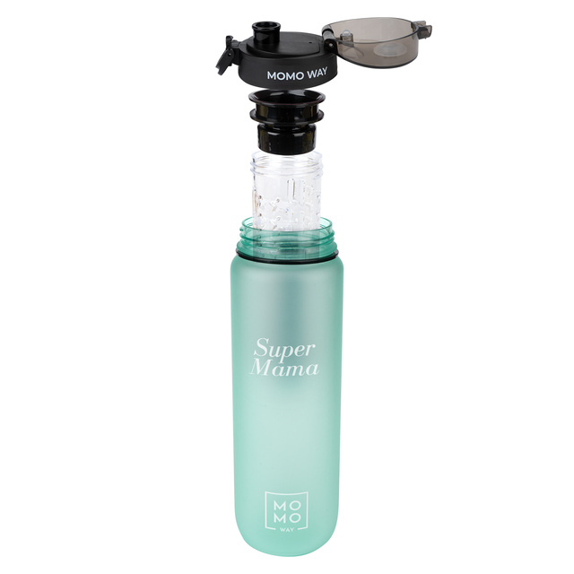 Fľaša na vodu MOMO WAY svetlozelená | ideálne na cestovanie | Bez BPA | Tritan