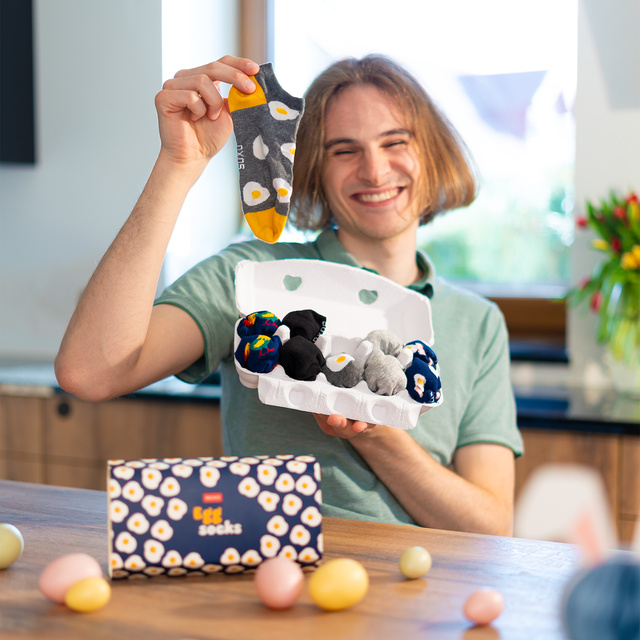 Farebné pánske a dámske ponožky SOXO prelisované - 5 párov