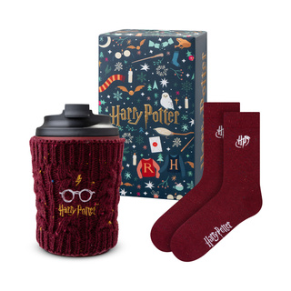 Darčeková súprava: Ponožky Harry Potter + Termohrnček