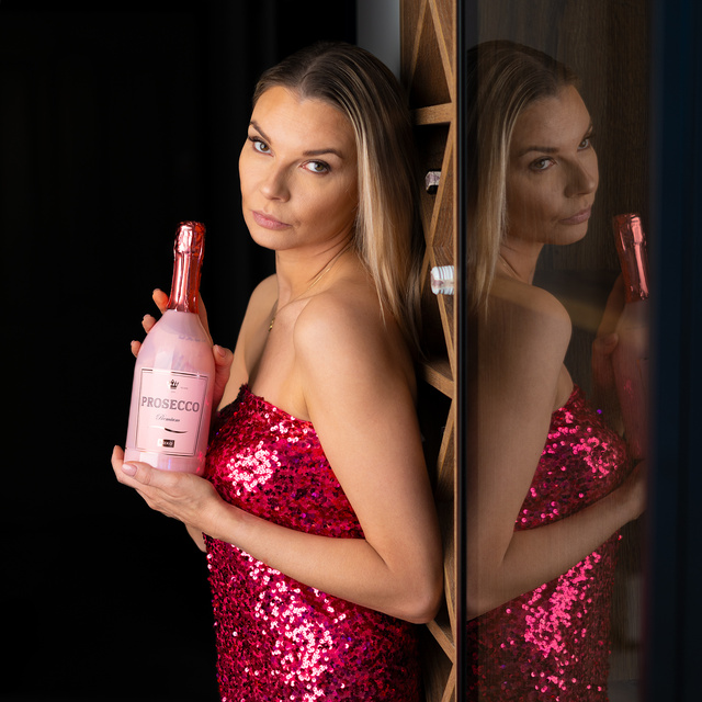 Dámske ponožky SOXO Prosecco vo fľaši - 2 páry