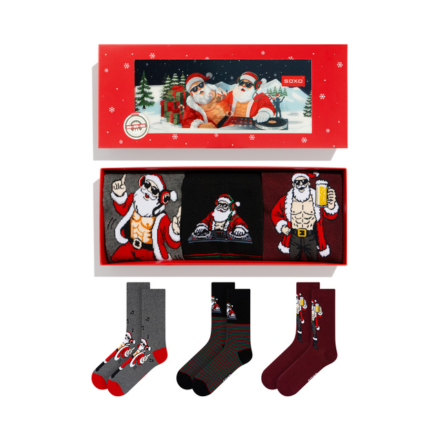 Ponožky Nezbedný Mikuláš DJ 3-pack