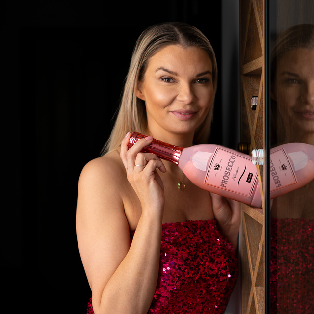 Dámske ponožky SOXO Prosecco vo fľaši - 2 páry