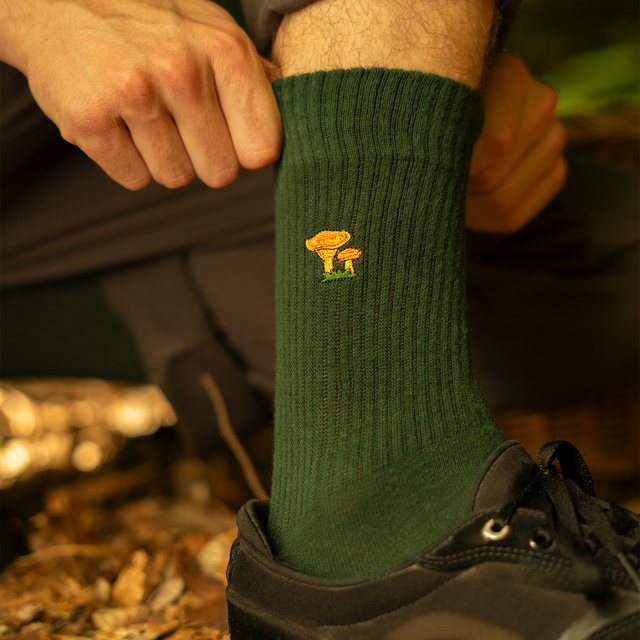 Sada 4x Pánske ponožky SOXO s hríbikmi v balení prémiovej edície