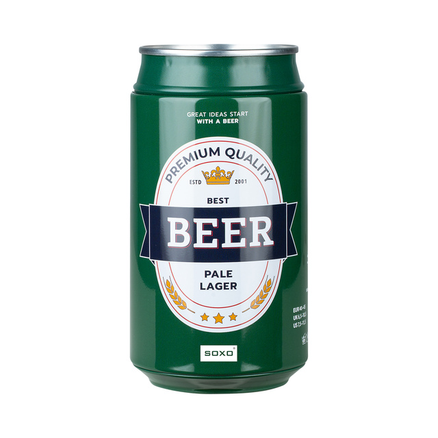 Farebné pánske ponožky SOXO GOOD STUFF svetlý ležiak v plechovke darček pre priateľa, zelené