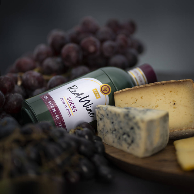 Dámske ponožky SOXO GOOD STUFF Červené víno vo fľaši