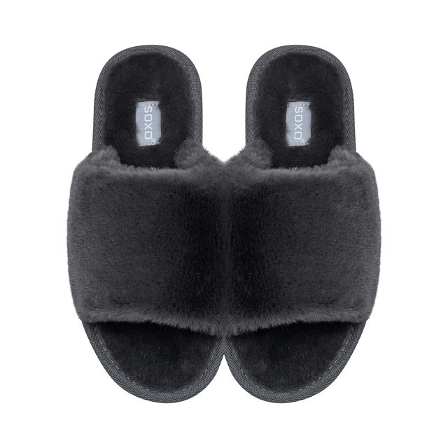 Dámske papuče SOXO soft graphite v darčekovej krabičke s nálepkami