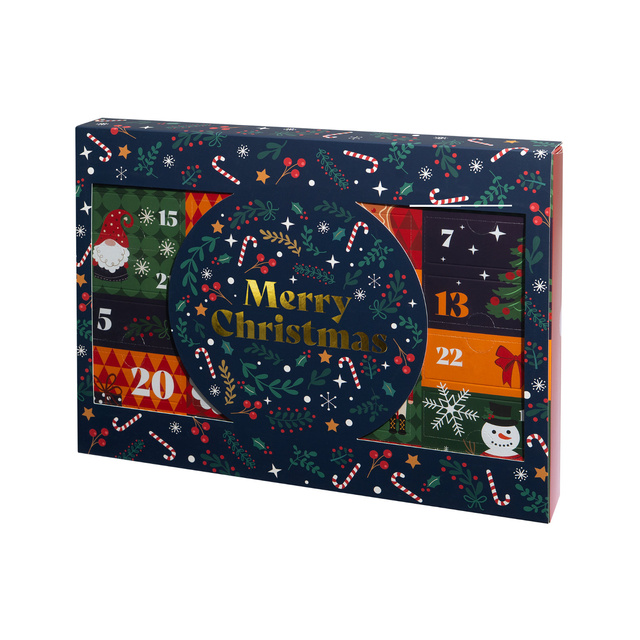 Adventný kalendár s ponožkami 12 párov