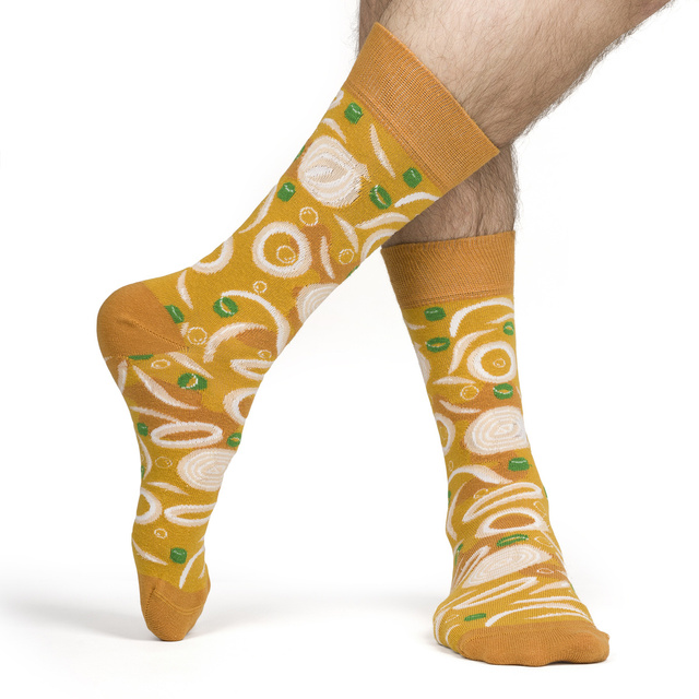 Dámske | Pánske ponožky SOXO GOOD STUFF cibuľová polievka v plechovke