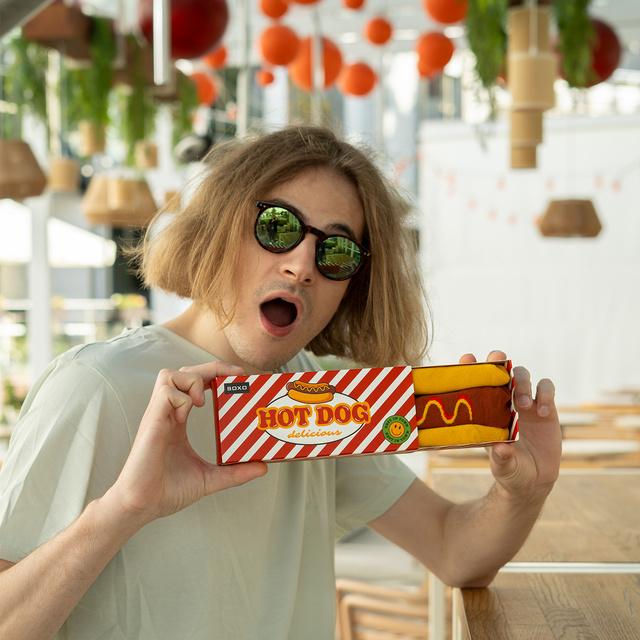 Pánske ponožky SOXO Hot Dog