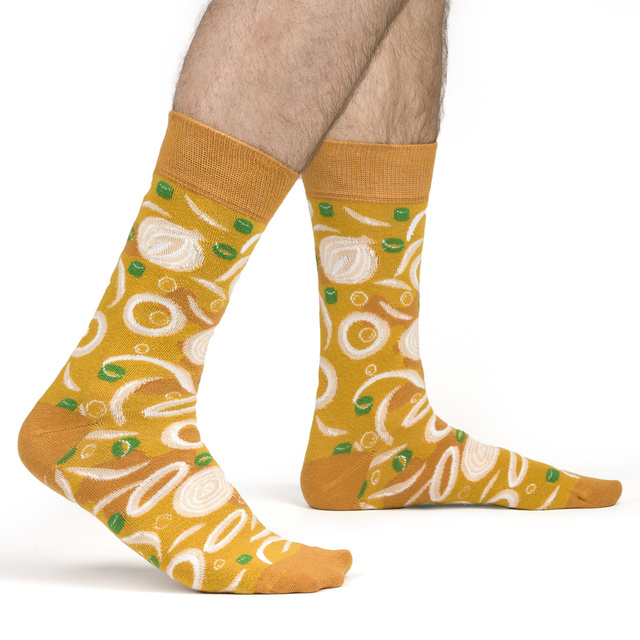 Dámske | Pánske ponožky SOXO GOOD STUFF cibuľová polievka v plechovke