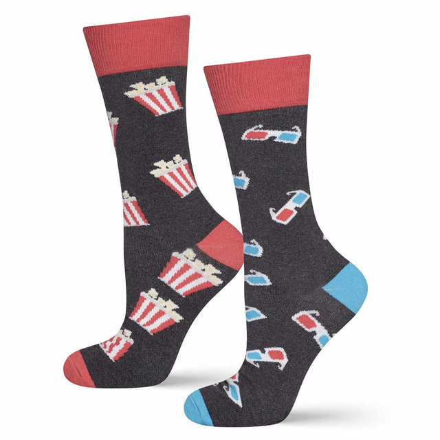 Farebné pánske ponožky SOXO GOOD STUFF, bavlnené kino