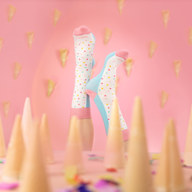 Dámske ponožky SOXO Zmrzlina v krabičke