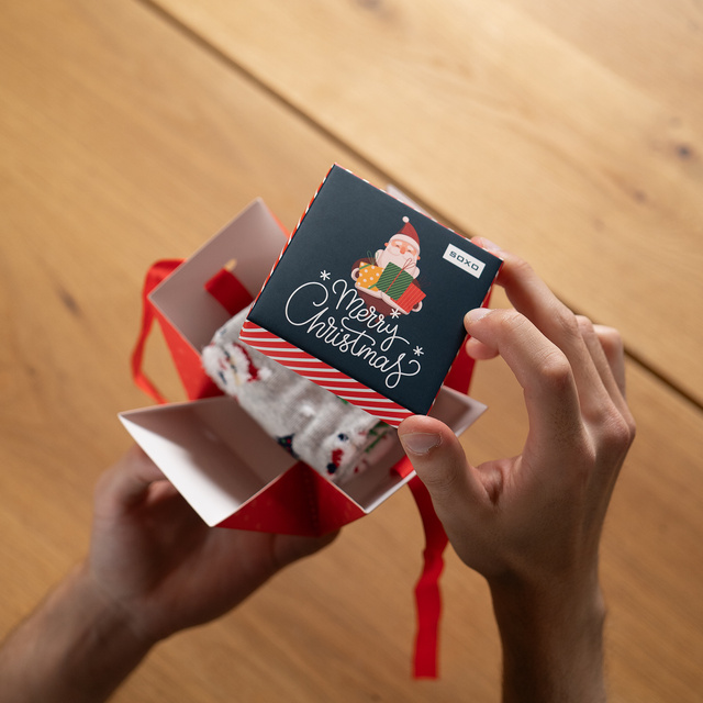 Vianočné Ponožky v Krabičke