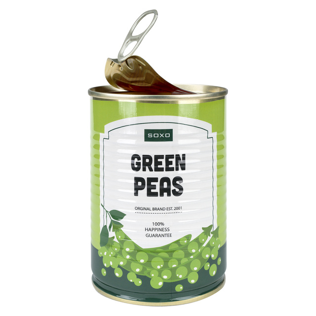 Farebné pánske ponožky SOXO GOOD STUFF, bavlna, hrášok v plechovke