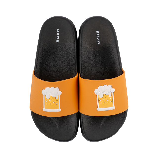 Dámske a pánske prémiové plážové žabky SOXO Pivo | Ideálne na letnú dovolenku a kúpalisko | Guma