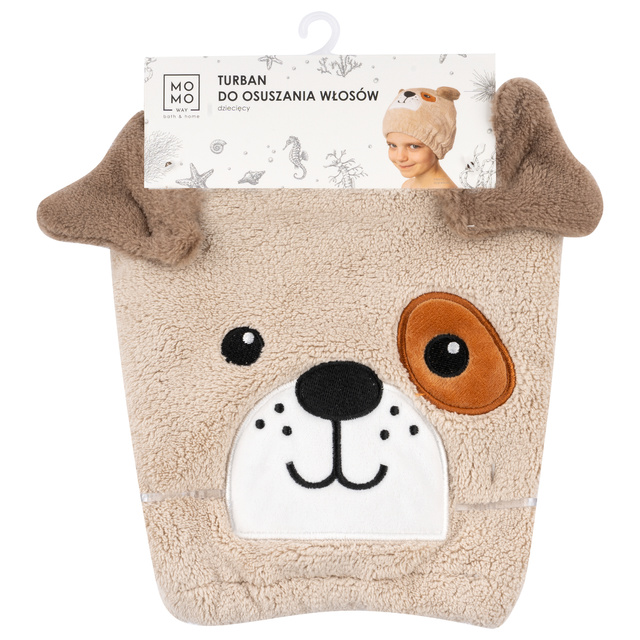 Detský kúpací turban MOMO WAY pes | uterák
