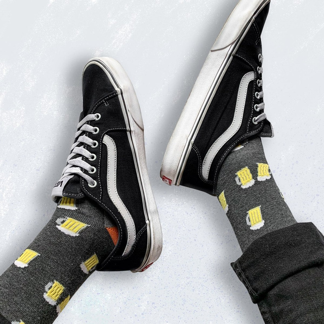 Farebné pánske ponožky SOXO GOOD STUFF bavlnené | malé pivo v pollitroch