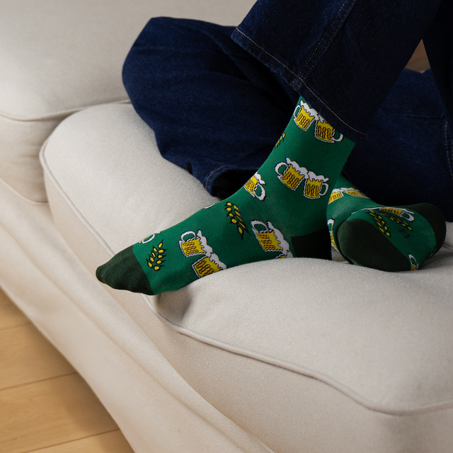 Farebné pánske ponožky SOXO pivo - 3 páry