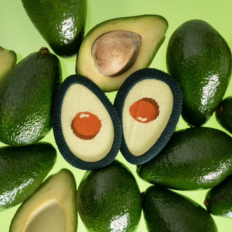 Dámske | Pánske ponožky SOXO | Avokádo v krabičke