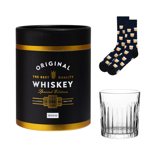 Pánske ponožky SOXO Whiskey v pohári