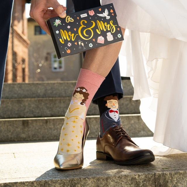 Dámske a pánske ponožky SOXO manžel a manželka v balení – 2 páry