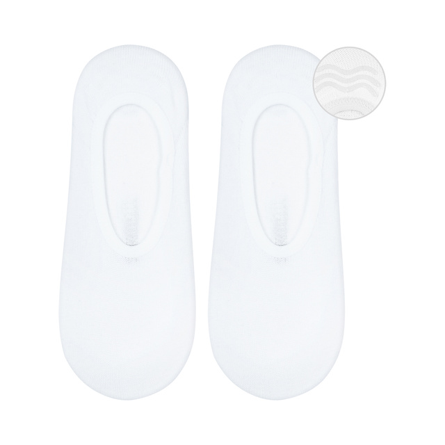 Sada 6x Biele pánske ponožky SOXO bavlnené so silikónom