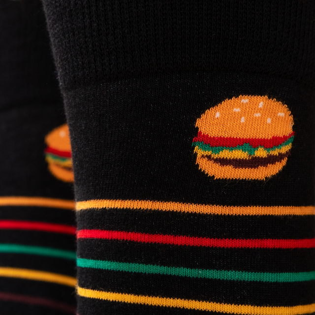Ponožky Narodeninová Burger 2 pack
