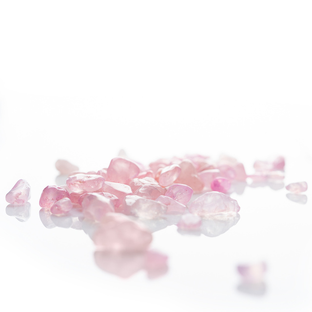 Fľaša na vodu z ružového kremeňa 450 ml