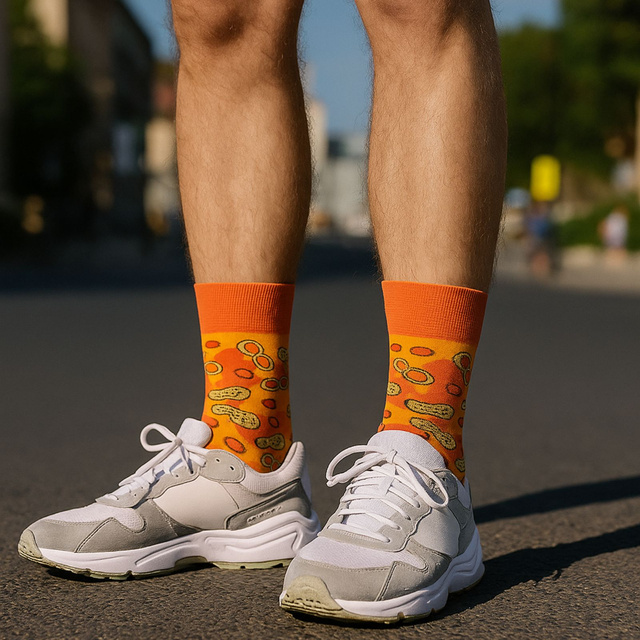 Pánske | Dámske ponožky farebné SOXO GOOD STUFF Arašidové maslo v tégliku