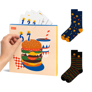 Ponožky Narodeninová Burger 2 pack