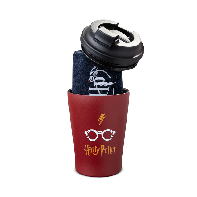 Darčeková súprava: Ponožky Harry Potter + Termohrnček
