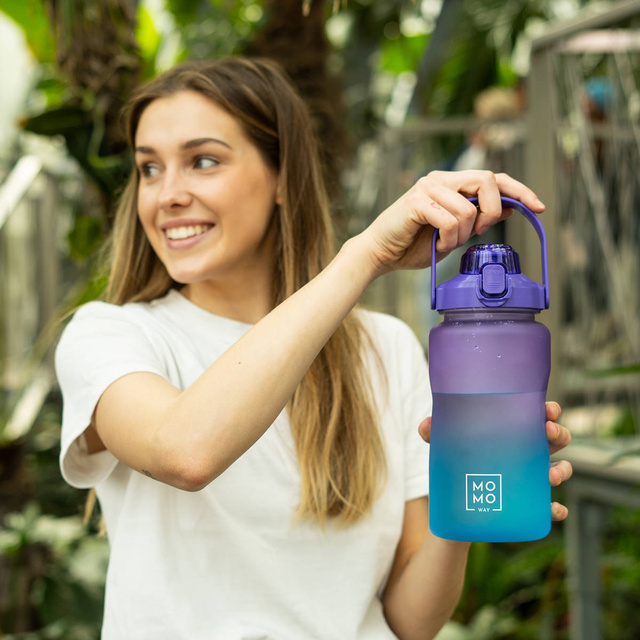 Fľaša na vodu 1,5L fialová a modrá | Bez BPA