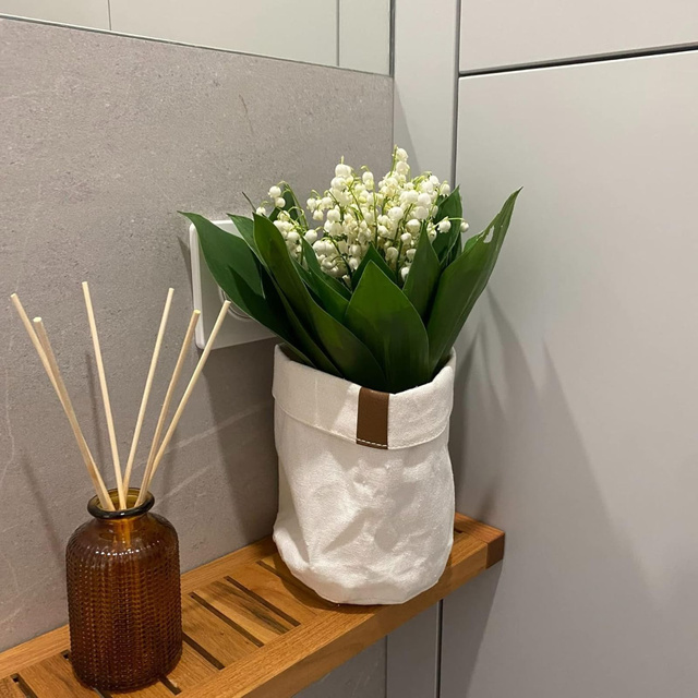 Sada 3x Kúpeľňový koš Momo Way béžový 10/13/16 cm