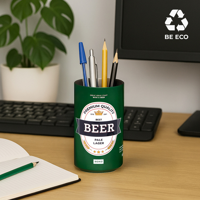 Farebné pánske ponožky SOXO GOOD STUFF vtipné klasické pivo porter v plechovke ako darček