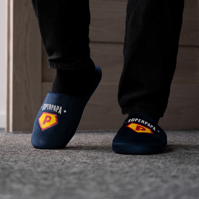 Pánske papuče a kľúčenka SOXO Super Papa